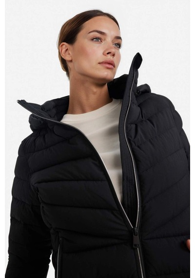 Defacto Defactofit Su İtici Regular Fit Kapüşonlu Fermuarlı Cepli Şişme Mont E9253ax25aubk81 Siyah-bk81