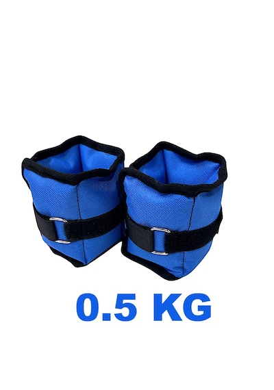 Me&ra Sport 0.5 Kg X 2 Adet El Ayak Bilek Ağırlık Seti Kum Ağırlık Torbası mavi