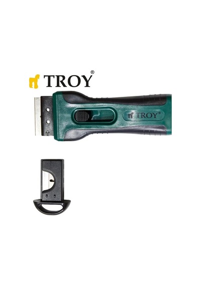 Troy 21607 Plastik Kazıma Bıçağı, 4 Yedek Bıçaklı