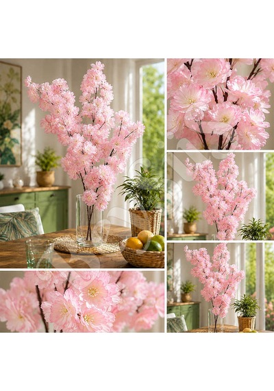 Yapay Çiçek Bahar Dalı 90 Cm Pembe