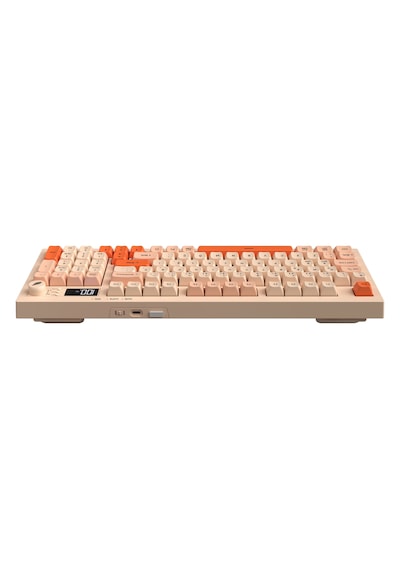 Hawk Gaming Hk230 Membrane Lcd Rgb Kablosuz/bluetooth Pembe Turuncu Full Türkçe Gaming Klavye
