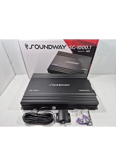 Soundway Mono Amfi 1000 Rms Soundway Sg-1000.1 Bass Anfisi Bass Kontrollü Mono Anfi