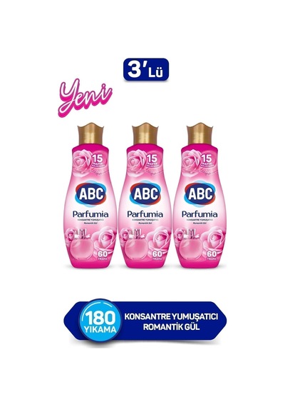 Parfumia Konsantre Çamaşır Yumuşatıcısı Romantik Gül 3 X 1440 Ml Diğer