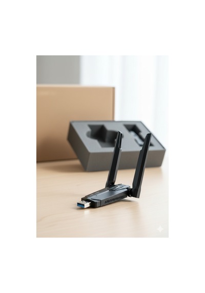 5400 Mbps Üç Bant Wi-fi 6 Usb Adaptör 2.4g + 5.8g + 6g - Geniş Kapsama Alanı Yüksek Hız