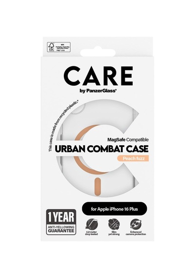 Care By Panzerglass Apple iPhone Uyumlu 16 Plus, Flagship Urban Combat Magsafe, , Kılıf Turuncu