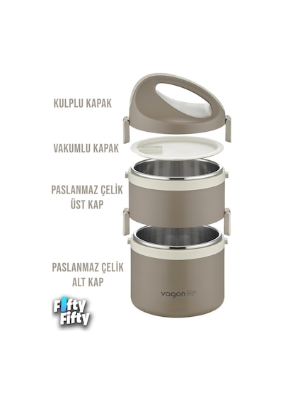 Vagonlife 1800 Ml İki Kat Yuvarlak Paslanmaz Çelik Bento Lunch Box Yeni Nesil Sefer Tası-fflbox40130 Vagonlife 1800 Ml İki Kat Yuvarlak Paslanmaz Çelik Bento Lunch Box Yeni Nesil Sefer Tası-fflbox40130