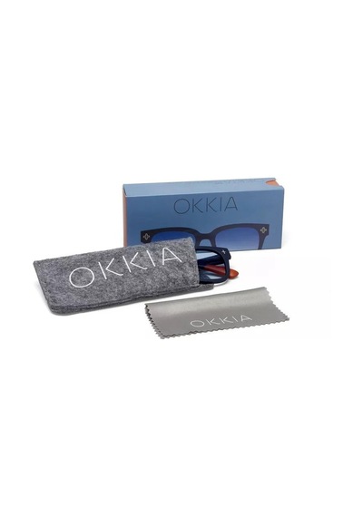 Okkia Giovanni Midnight Unisex Güneş Gözlüğü Mavi Gradyan