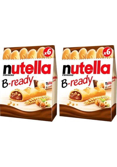 Nutella B-ready 6'lı 132 Gr X 2 Adet