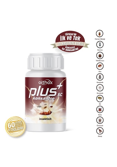 Oithox Plus Sc Uyuz Böcek Pire Örümcek Bit Tahta Kurusu Haşere Öldürücü 50 ML