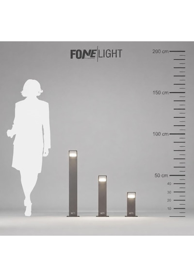 Naja Led Bahçe Aydınlatma Direği 500 Mm Ip65 Alüminyum Dış Mekan Bahçe Lambası 9w 3000k Peyzaj Aydınlatma Yür