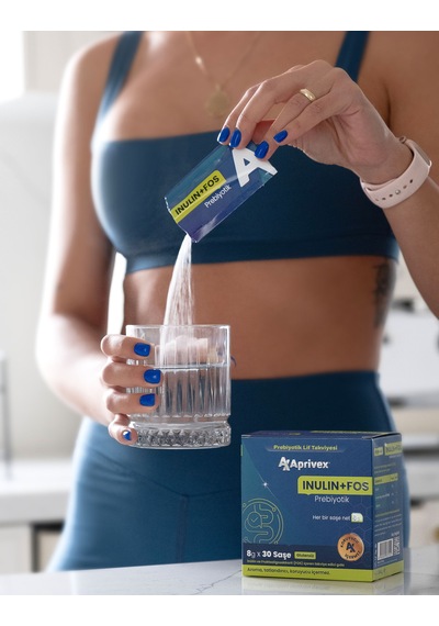 Aprivex Inulin + Fos Prebiyotik Lif Takviyesi 30 Günlük Saşe