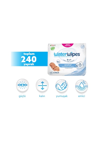 Water Wipes Bio Islak Havlu 4 X 60 Adet