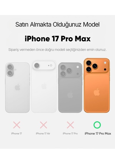 İphone 17 Pro Max/18 Pro Max İle Uyumlu Crystal Ultra Şeffaf Silikon Kılıf Arkası Sert Polikarbonat Kenarları Yumuşak Tpu Darbe Emici İç Hava Yastığı Destekli Kapak 17 Pro Max/18 Pro Max
