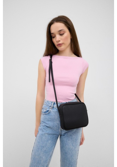 Shule Bags Lina Çapraz Çanta Siyah Siyah