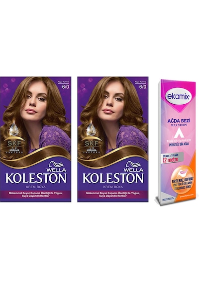 Koleston Krem Boya 6/0 Koyu Kumral 2 Adet