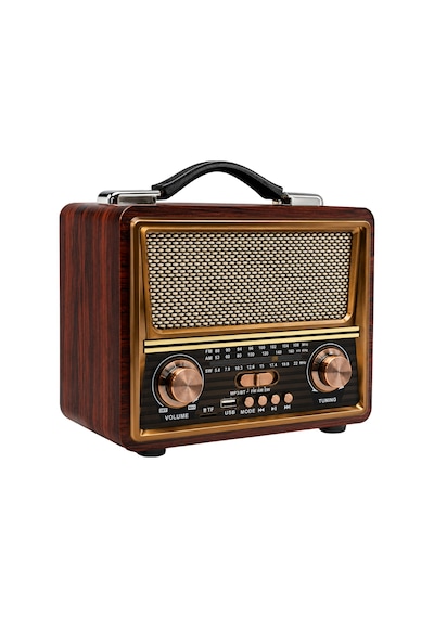 Gold Silver Gs-1335 Retro Tasarım Bluetooth Şarjlı Nostalji Radyo
