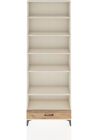 Arges Dolap 6 Raflı Tek Çekmeceli 88x30x243 Aytaşı-çam Aytaşı