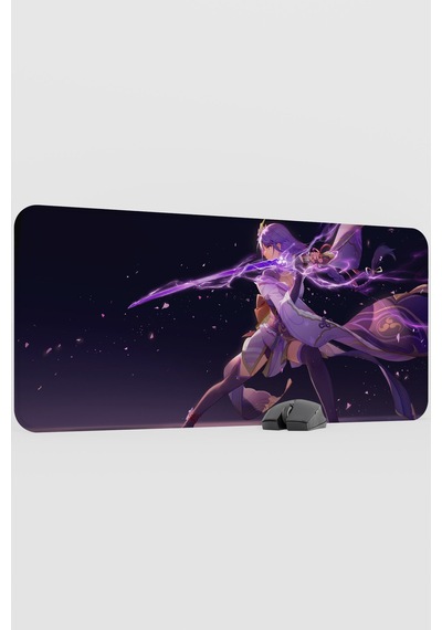 Raiden Genshin Impact Anime Gacha V5 - 90x40 Xxl Gaming Mouse Pad Fare Altlığı