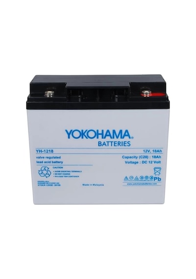 Yokohama Yh-121.8 12 Volt - 18 Amper Akü 181x76x167 Mm