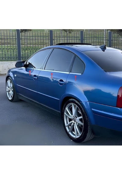 Ebal Otomotiv VW Passat 3B Krom Cam Çıtası 6 prç. 1996-2005 arası P. Çelik