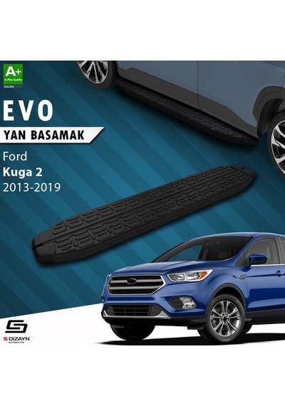 S-dizayn Ford Kuga 2 Evo Siyah Yan Basamak 183 Cm 2013-2019