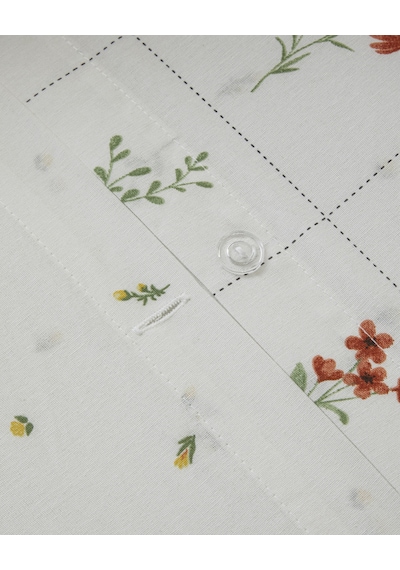 English Home Damada Bloom Kolay Ütülenir Çarşaflı Çift Kişilik Nevresim Takımı 200x220 Cm Sarı-yeşil Sarı-yeşil