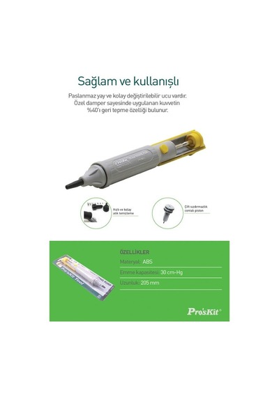 Proskit 8pk-366n-y Sarı Renkli Lehim Pompası