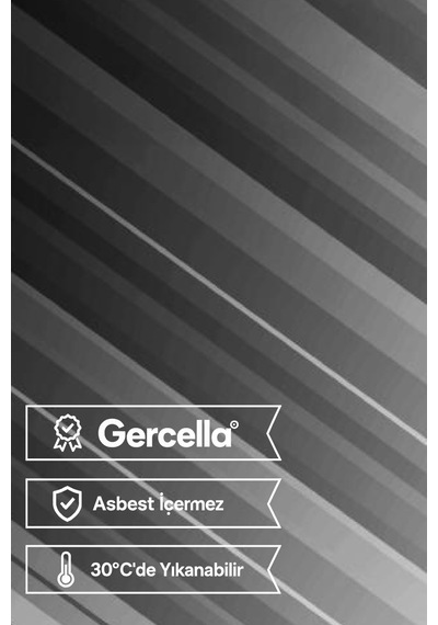 Hediyeli Gercella Nova Gri Ütü Masası Kılıfı Bezi Örtüsü
