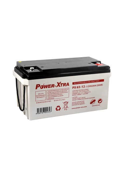 Power-Xtra 12 V 65 AH Bakımsız Kuru Akü