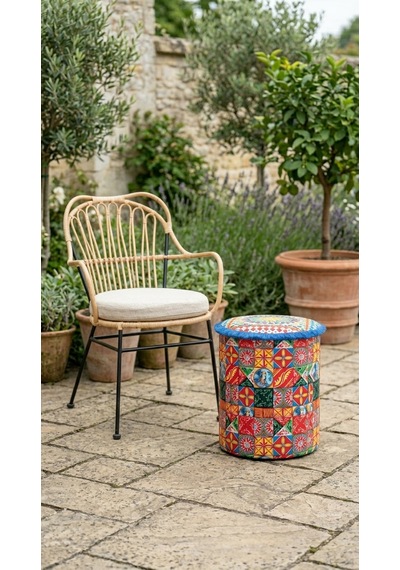 Solea Clover Puf Sarı