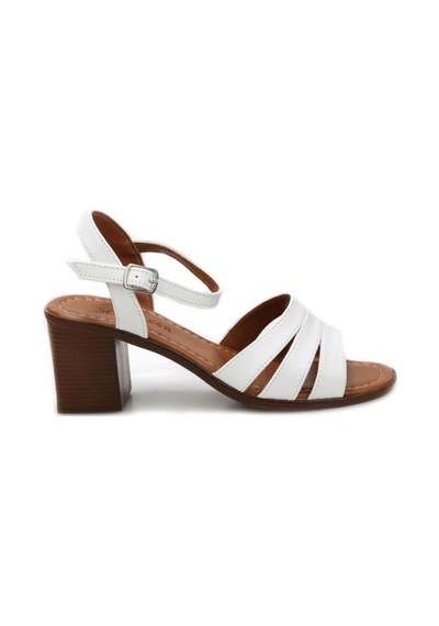 Papuçcity Frzn 03241 5 Cm Topuklu Kadın Sandalet Beyaz