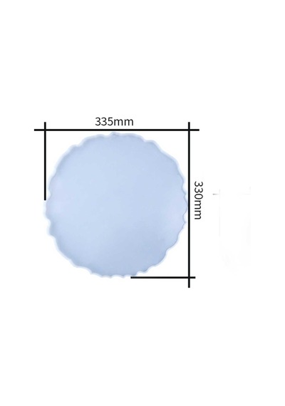 Epoksi Silikon Kalıp Yerli Üretim Büyük Tepsi Kenarı Dalgali Model 33.5 Cm
