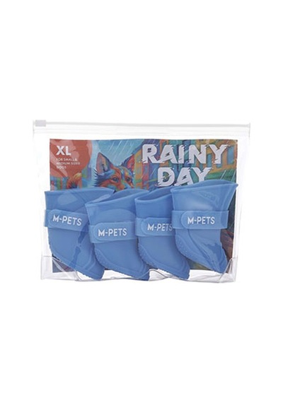 M-pets Rainy Day Köpek Ayakkabısı Mavi Xlarge 5,5x4,2 Cm 244-54040.05