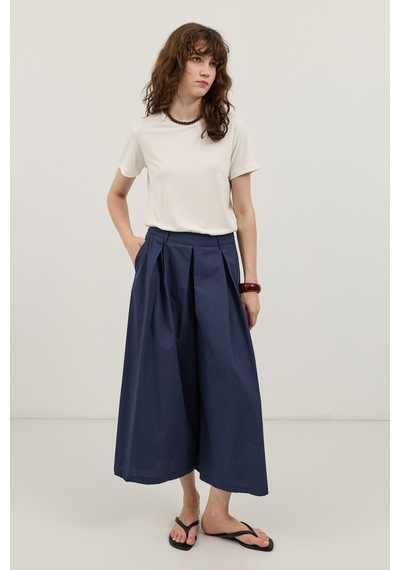 Antioch Pileli Culotte Pantolon Lacivert