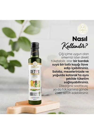 Zühre Ana Detox Gold Sirkesi Doğal Fermantasyon 250 Mltürkiye'de Üretilmiştir, Zencefil, Limon, Kayısı, Yeşil Elma Ve Sandaloz Aromalı