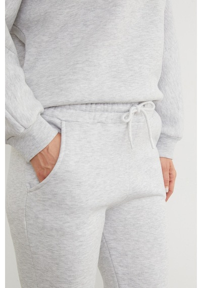 Fullamoda 3 İplik Basic Kapüşonlu Jogger Eşofman Takımı Grimelanj