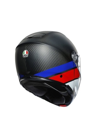 Agv Sport Modular Kask Carbon Kırmızı Beyaz