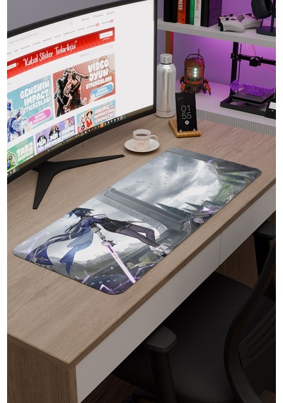 Clorinde Genshin Impact Anime Gacha V1 - 70x30 Xl Gaming Mouse Pad Fare Altlığı