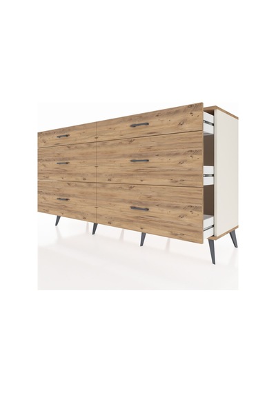 Hyperion Konsol 6 Çekmeceli 176x44x99 Aytaşı-çam Aytaşı-çam