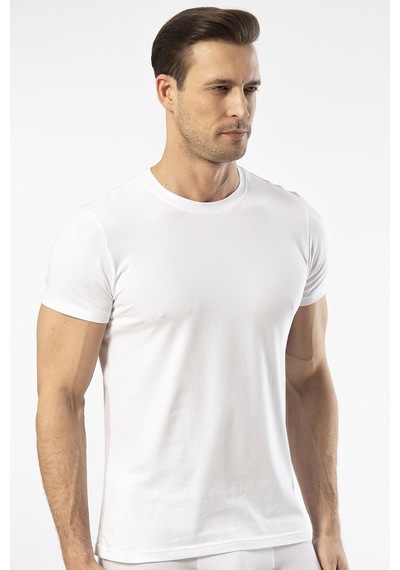 Cacharel Erkek Kısa Kollu T-shirt 1307/beyaz Beyaz
