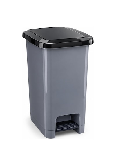 Tr 60 L Slim Pedallı Çöp Kovası, Dar Alanlara Uygun İnce Tasarım Çöp Kutusu, Kapaklı Plastik Atık Kovası, Mut