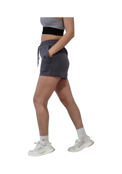 Nature The Brand Penye Kısa Şort,pamuklu Şort, Spor Koşu Fitness Şortu, Terletmez Rahat Kumaş Siyah