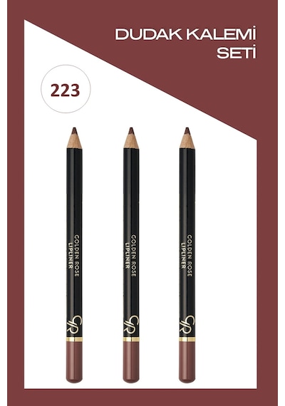 Lipliner No: 223 - Dudak Kalemi 3'lü Set 223