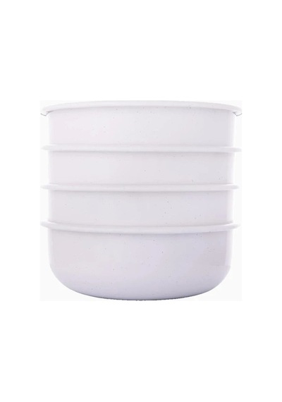 Barebones Rolled Enamelware 4 Lü Emaye Kamp Kasesi Mutfak Aksesuarları Beyaz