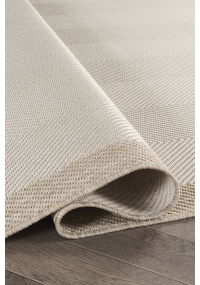 Sisalux 3084 Krem Bej Yuvarlak Sisal Dokuma Jüt Kilim Hav Toz Vermez Mutfak Oturma Odası Halısı Krem - Bej