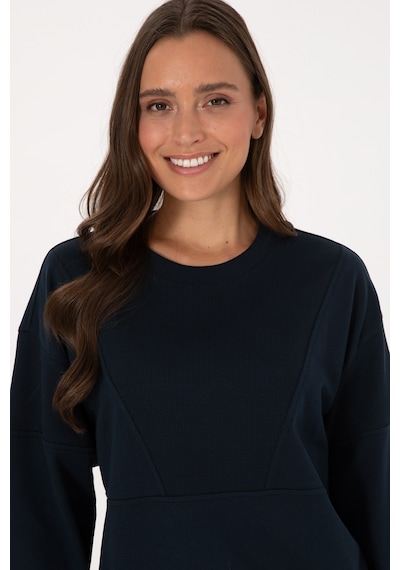 U.S. Polo Assn. Kadın Lacivert Pamuklu Bisiklet Yaka Sweatshirt 50314170-VR033