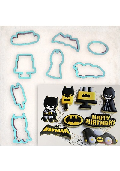 Batman Detay Kurabiye Kalıp Seti 7 Li