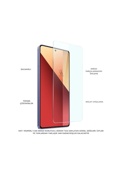 Xiaomi Redmi Note 13 Pro 4g Uyumlu Pastel Renk Telefon Kılıfı Temperli Cam Ekran Ve Kamera Koruyucu