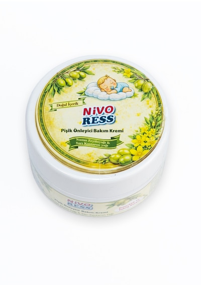 Bebek Pişik Önleyici Bakım Kremi - Paraben & Alkol İçermez - Doğal Zeytinyağlı Erkek Bebek