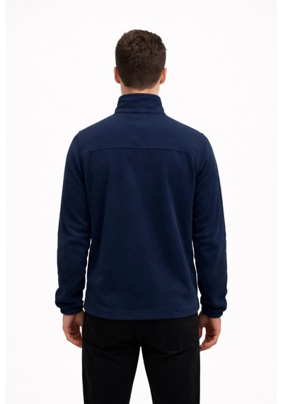 Axxel Erkek Lacivert Polar Fermuarlı Hakim Yaka Sweatshirt-w1141 Lacivert